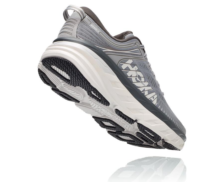 Chaussure Running Hoka One One Bondi 7 Homme - Grise - FGC-017598